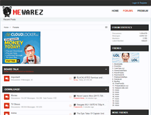 Tablet Screenshot of mewarez.org